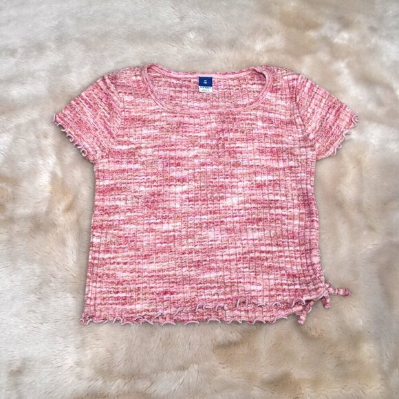 Girls Gray Sweatshirt Old Navy Short Sleeve T Shirt Size 8 Set - Picture 3 of 12